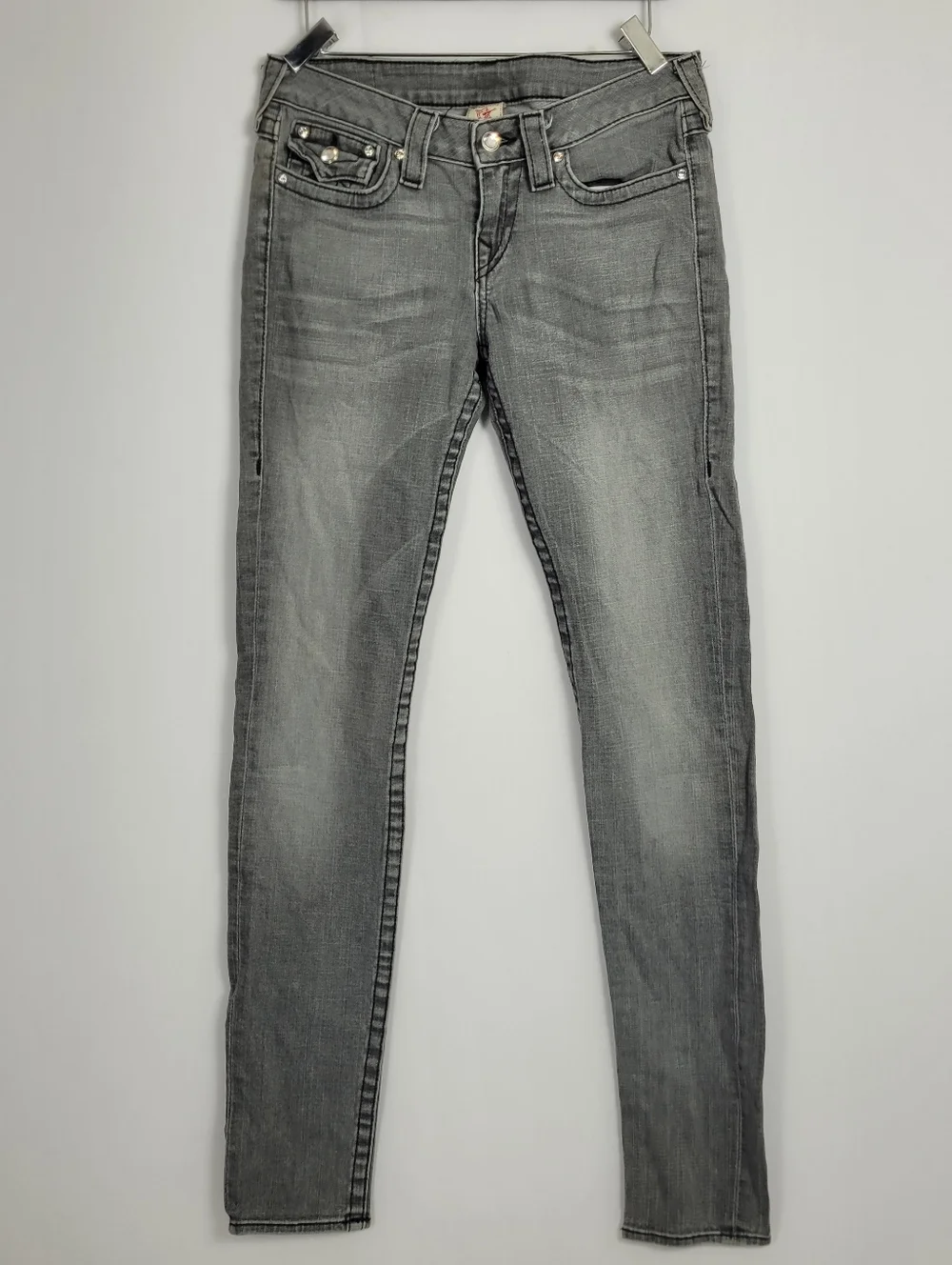 True Religion Jeans Gray Skinny Leg Size 29